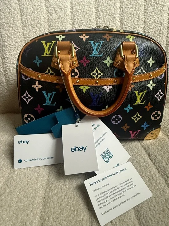 Louis Vuitton Trouville Black Multicolor Murakami - Picture 14 of 14